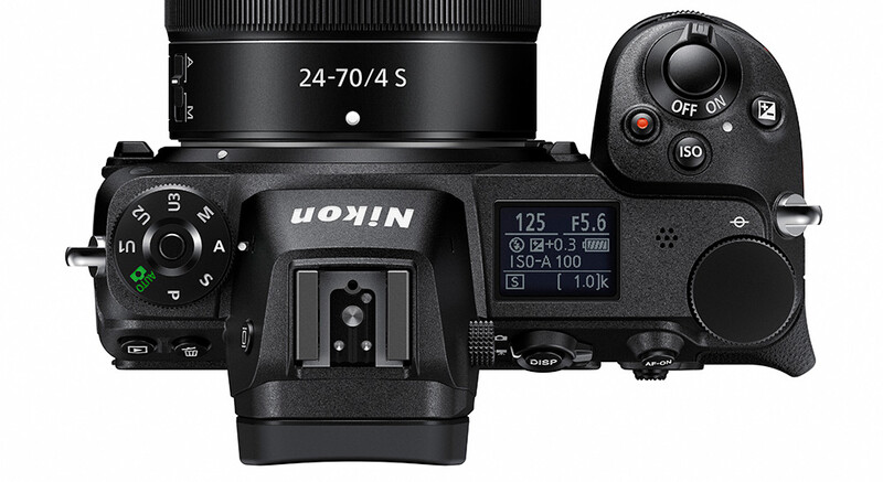 The top deck display of the Nikon Z 6