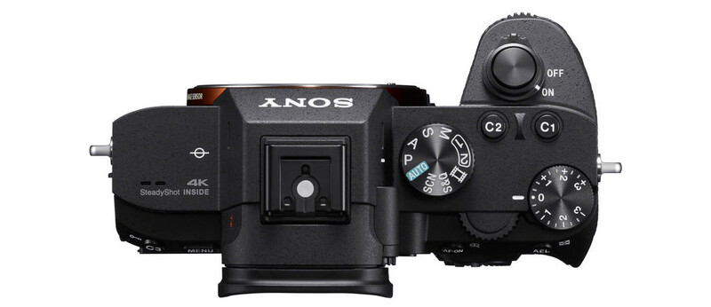 The Sony a7 III top deck