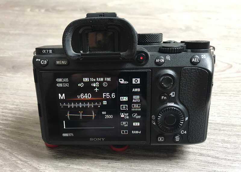 Sony a7 III rear display