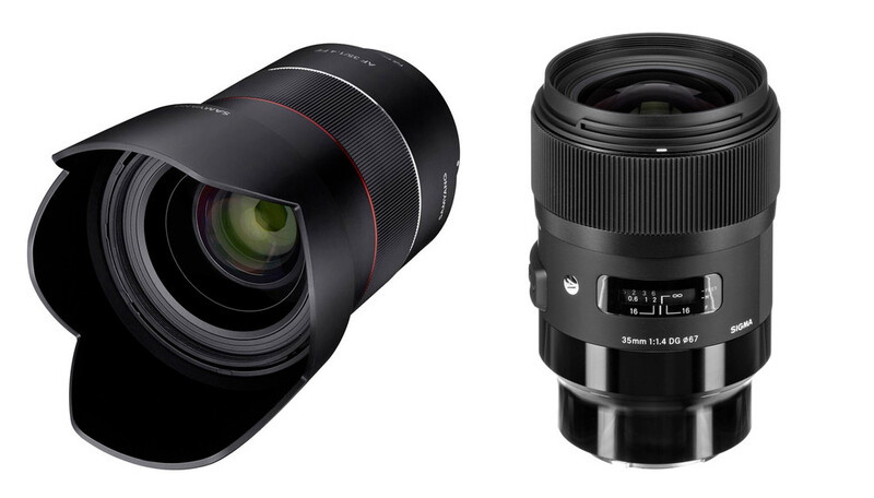 Samyang and Sigma 35mm f/1.4 lenses