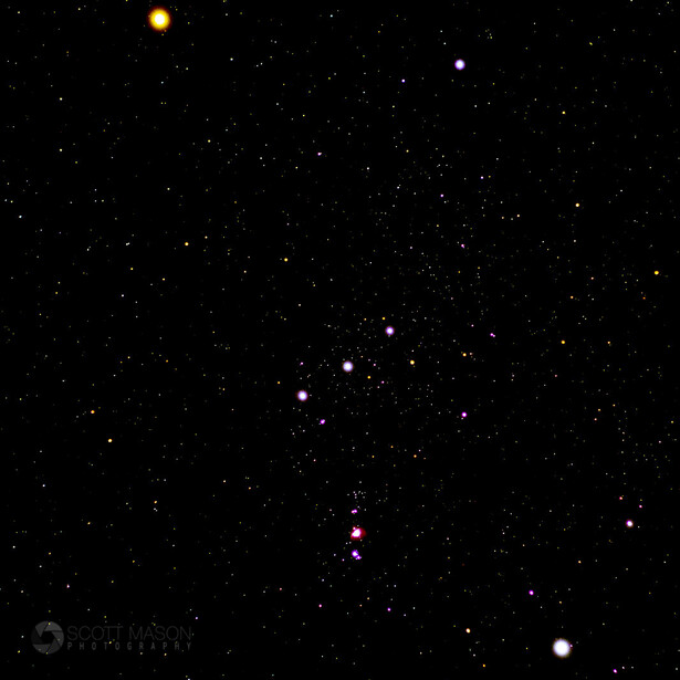 An image of the orion constellation