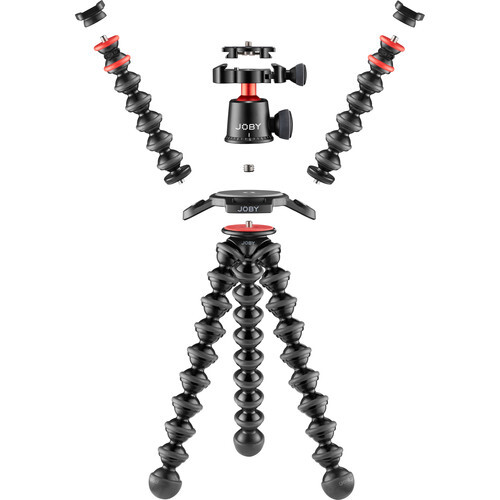 Joby tripod rig setup