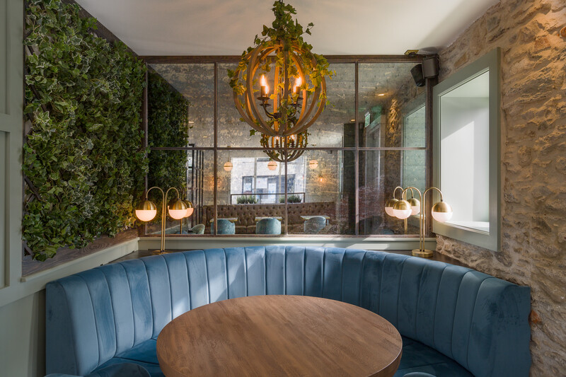 professional photography of restaurant seating in Ireland