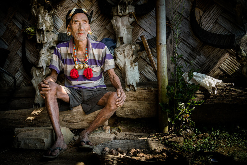 A local man in Nagaland sat down