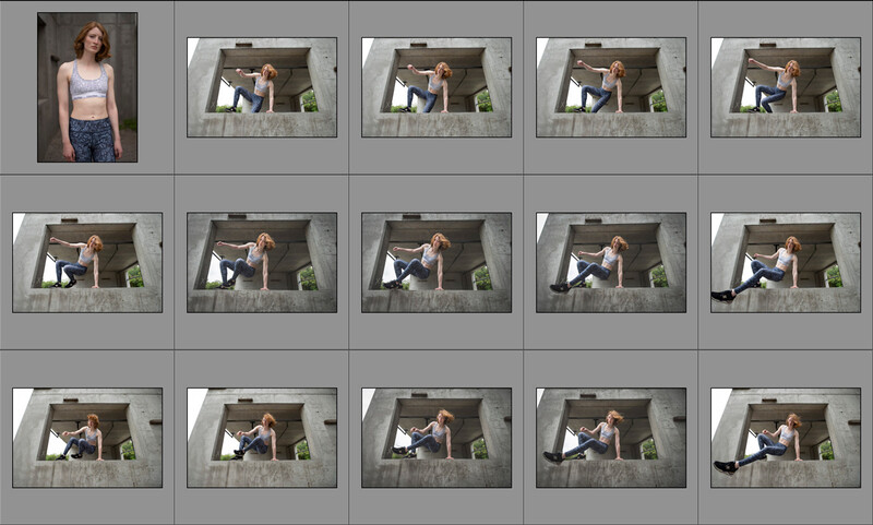 Hazel Townsend, parkour photographs by Andy Day