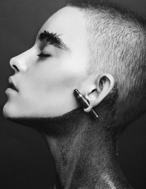 Black and white beauty photo