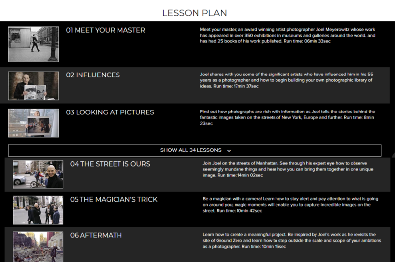 masters of photography lesson plan