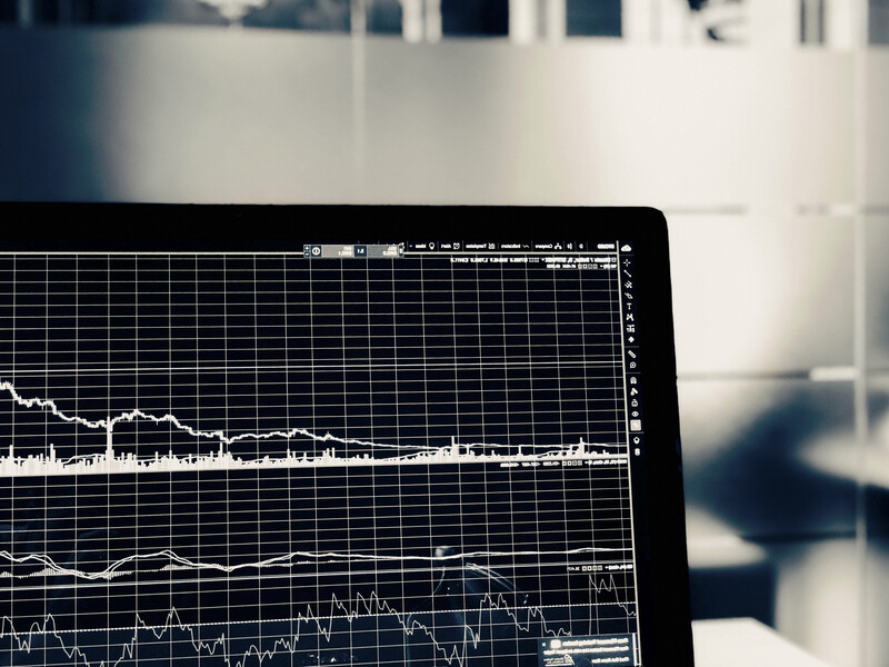 stock prices on a computer screen