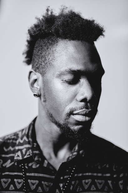 man, dark skinned, closeup