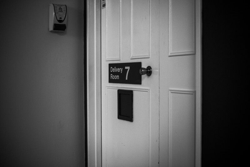 Delivery room door