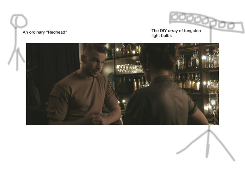 Before Love Ends: Bar scene, lighting diagram