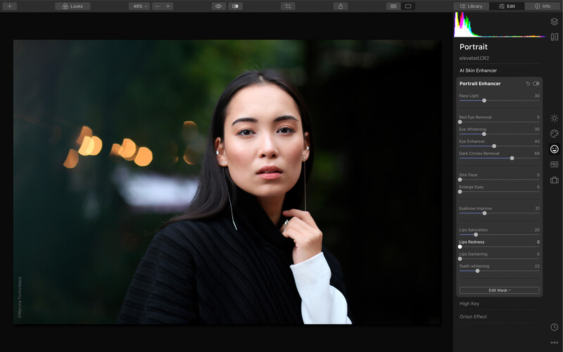 Luminar 4 photo editing software screenshot