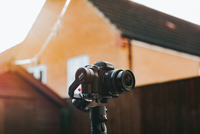 Canon M50 mounted on a Zhiyun gimbal