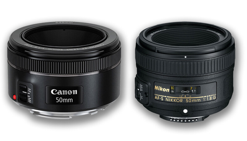 Canon and Nikon nifty fifties