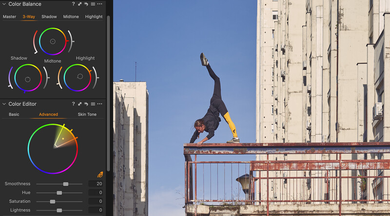 Capture One color wheels