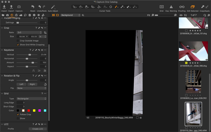 Capture One keystone bug