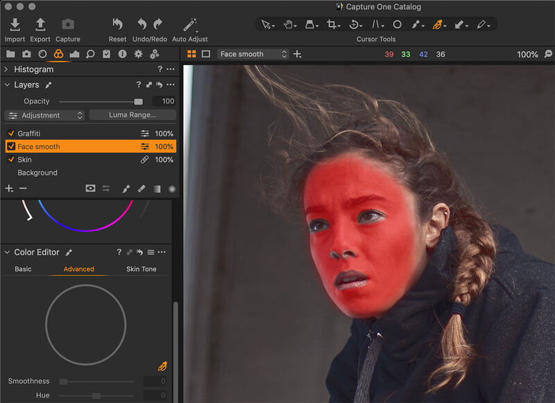 Capture One layer mask