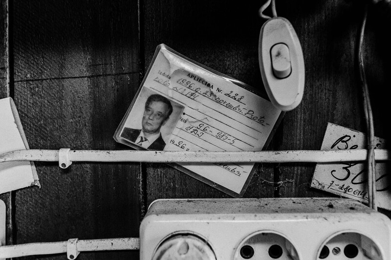 A laminated old identity card