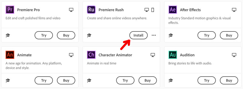 Adobe Rush is not free