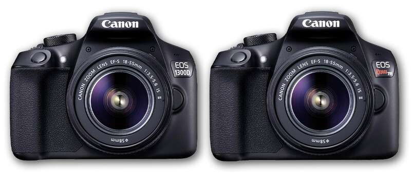 Canon Rebel T6 and 1300D