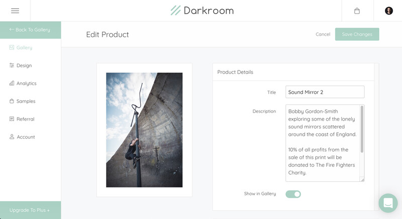 Darkroom's backend