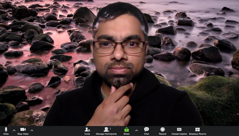 "Virtual" backgrounds are a tough sell if you're a photographer.