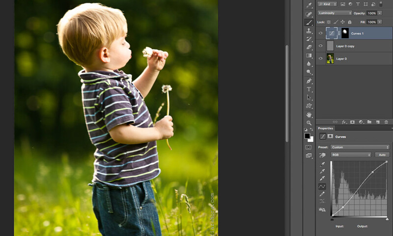 Using high contrast selectively to sharpen image
