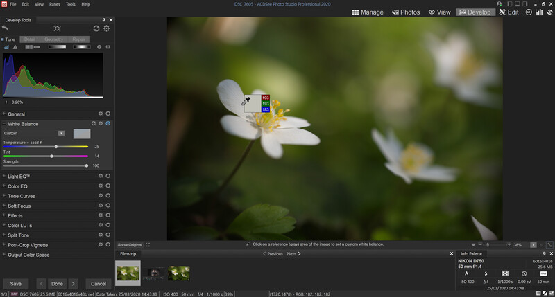Step 1 - Change the White Balance