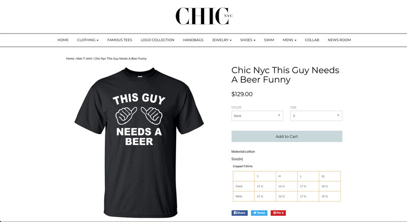 This guy needs a beer t-shirt