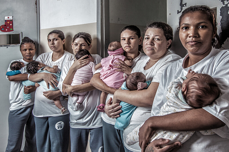 A group of nursing female inmates.