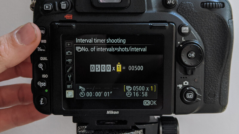 Use your inbuilt intervalometer