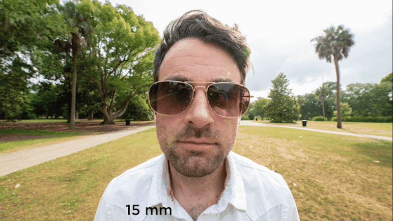 Lens compression, animated gif