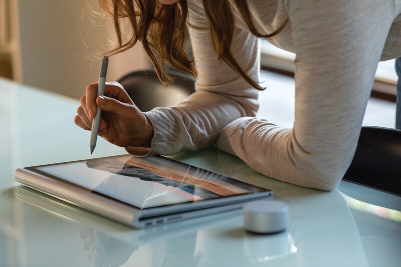 Surface Book 3 in use