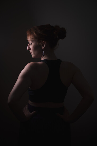 Portrait example using soft box
