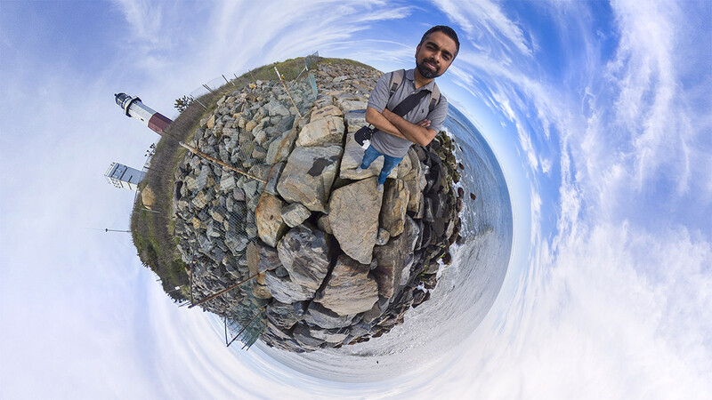 Some creative selfies can be made by creating little planets from equirectangular 360 image files.