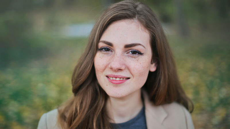 Portrait of woman outdoors