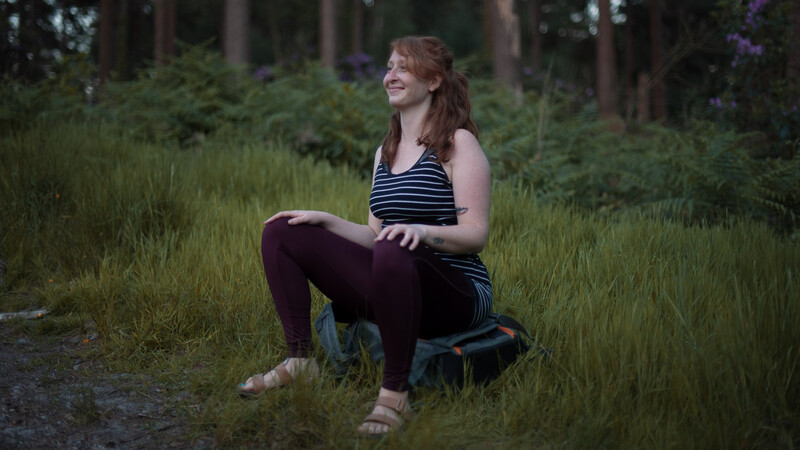 Deep squat with your camera bag
