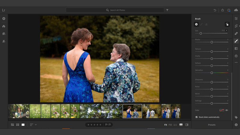 Lightroom CC local hues example screenshot