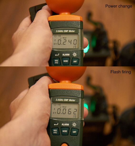 EMR measuring Elinchrom Quadra