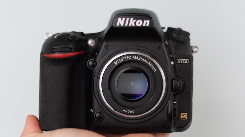 Mount adapter on camera body