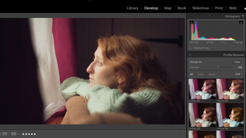 Post-processing enhances retro look in photos