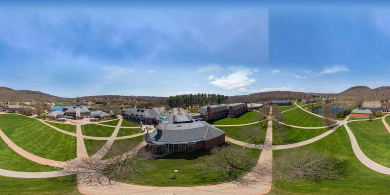 After filling in the sky, I used the "Offset" filter in Photoshop to shift the image horizontally so that I can clone out the stitch line in the sky. I made sure to move it back the same amount horizontally so the starting point of my image didn't change.