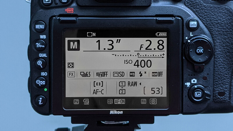 Camera settings for comet astrophotography