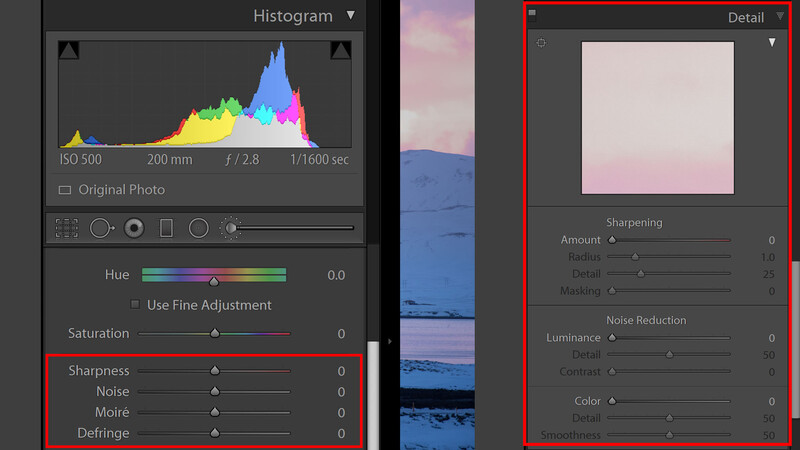 Luminance detail in adjustment brush screenshot