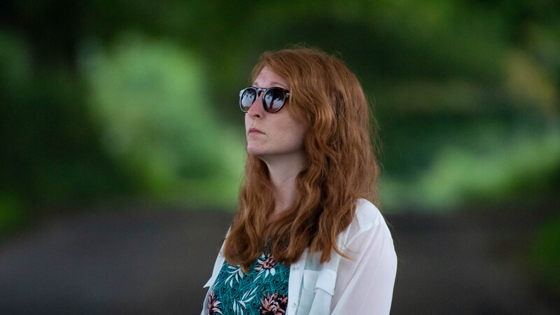 400mm headshot portrait under trees