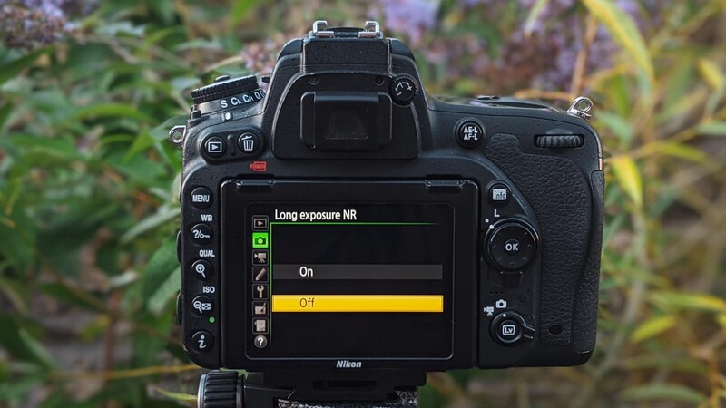 Long exposure noise reduction off