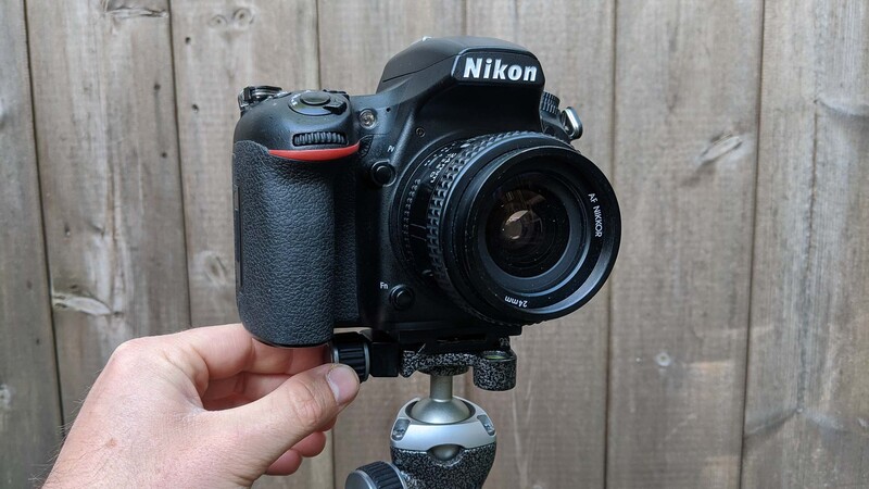 Wide angle lens on camera