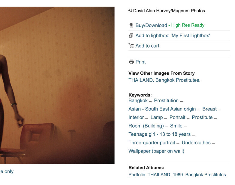 David Alan Harvey, Bangkok Prostitutes