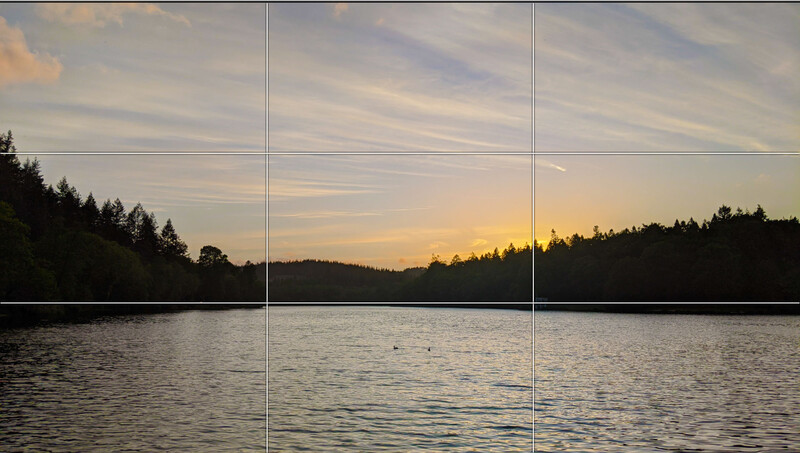 Composition rule of thirds example