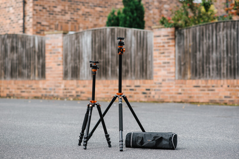 Two photography tripods